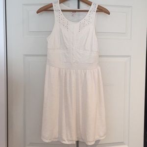 Cream Eyelet Dress